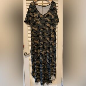 Camouflage Maxi Dress